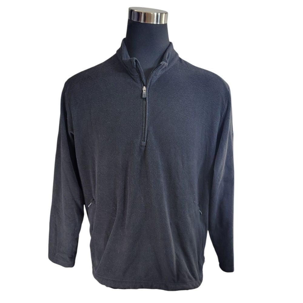 Adidas 1/4 Zip Jacket XXL Climawarm Black Mock Neck Cleveland County Club Fleece